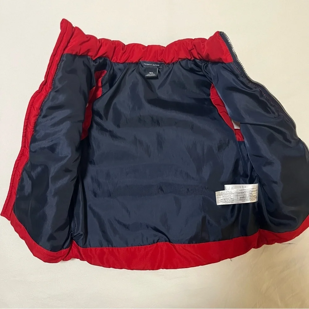 Tommy Hilfiger Red Puffer Vest | 18M